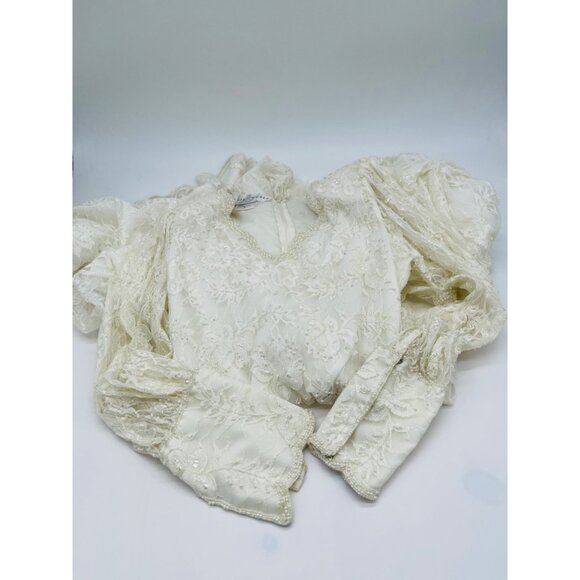 Vintage Lillie Rubin Beaded Dress use as wedding dress Size Small - Picture 8 of 11